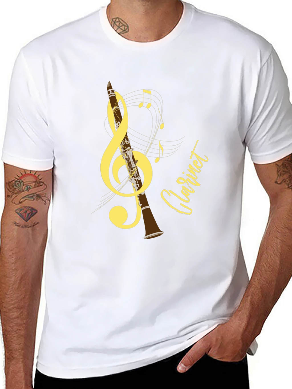 Musical Clarinet T-Shirt - Black