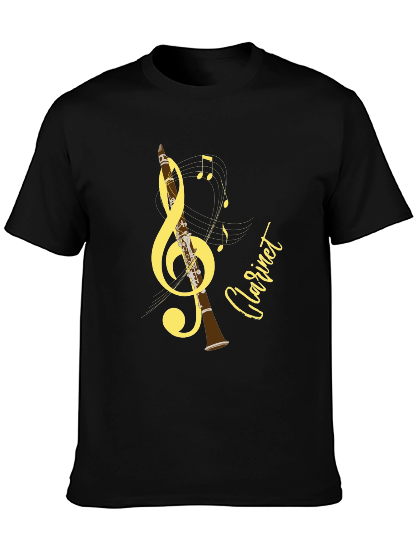 Musical Clarinet T-Shirt - Black
