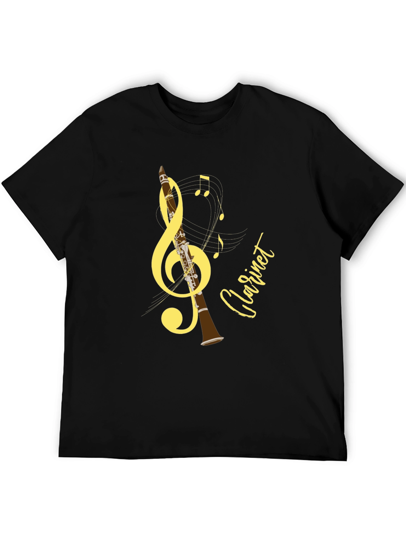 Musical Clarinet T-Shirt - Black