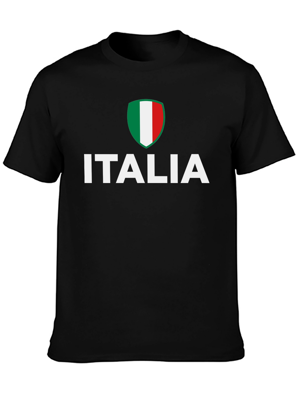 Italia Flag Graphic Tee - Black