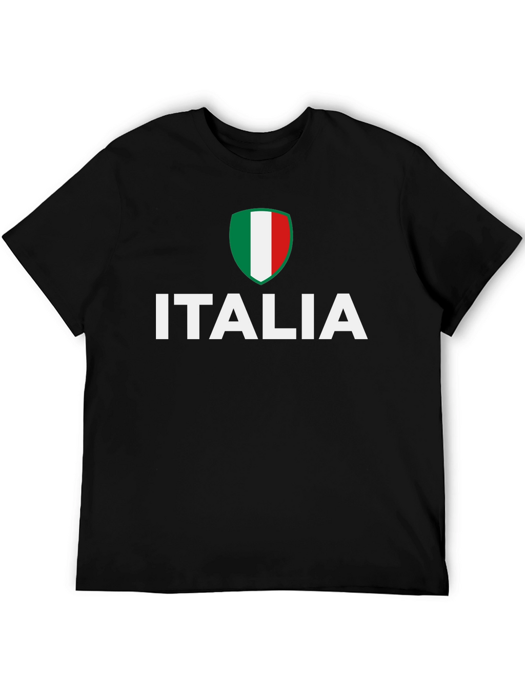 Italia Flag Graphic Tee - Black