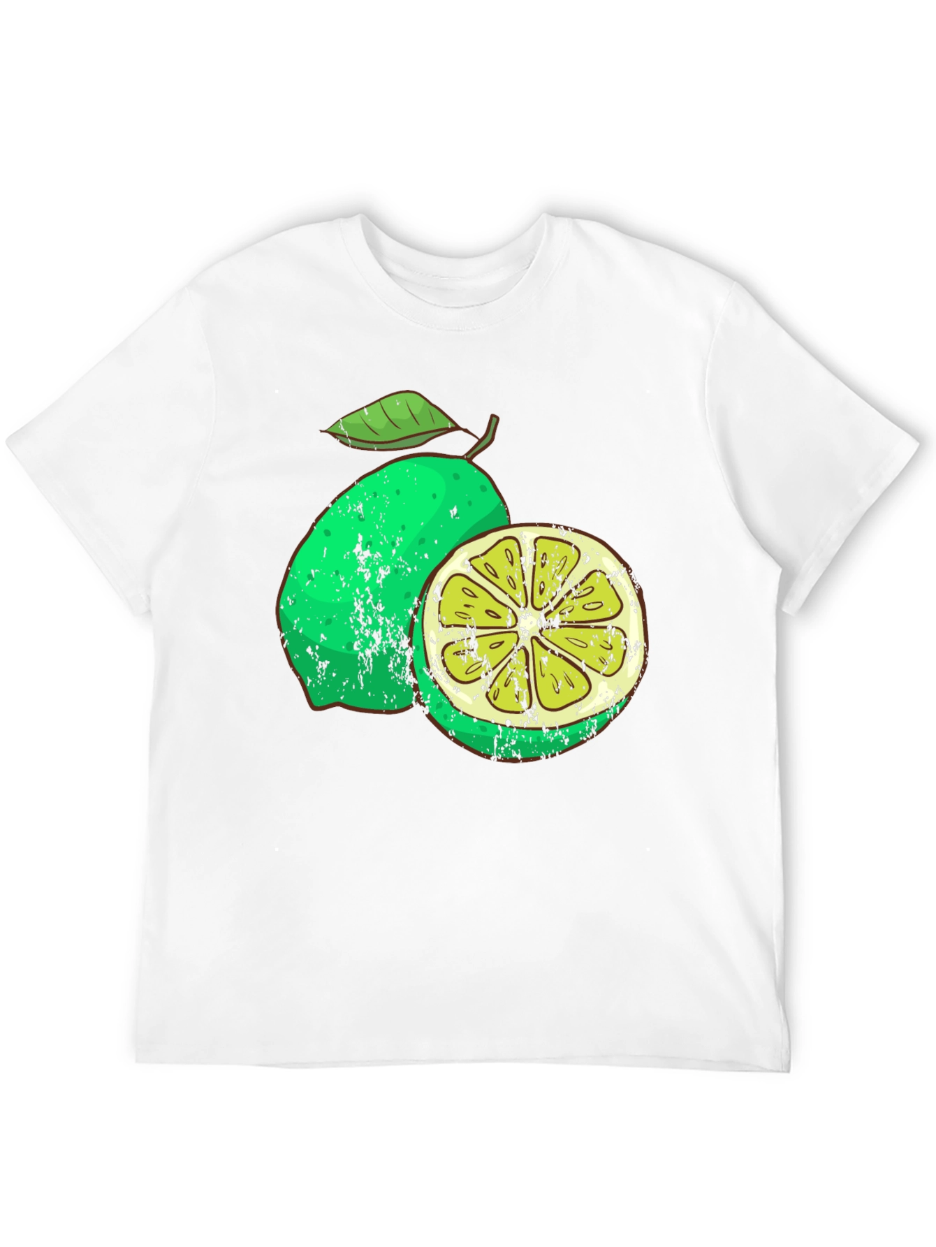Lime Graphic Print Mens T-Shirt