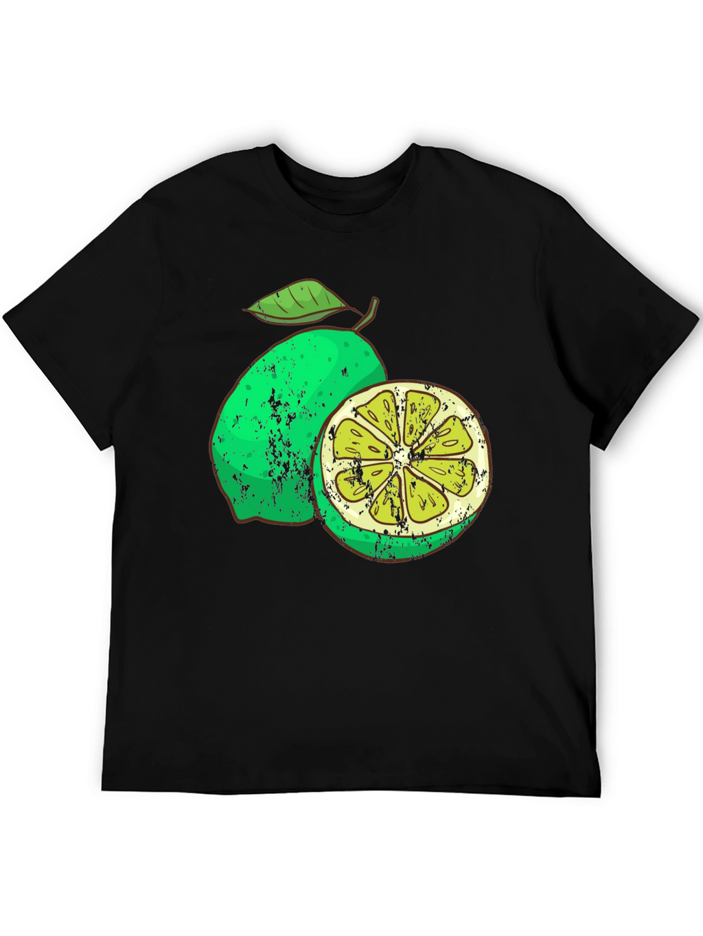Lime Graphic Print Mens T-Shirt