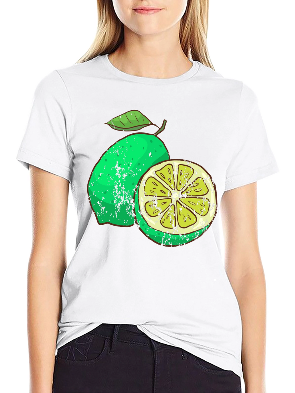 Lime Graphic Print Mens T-Shirt