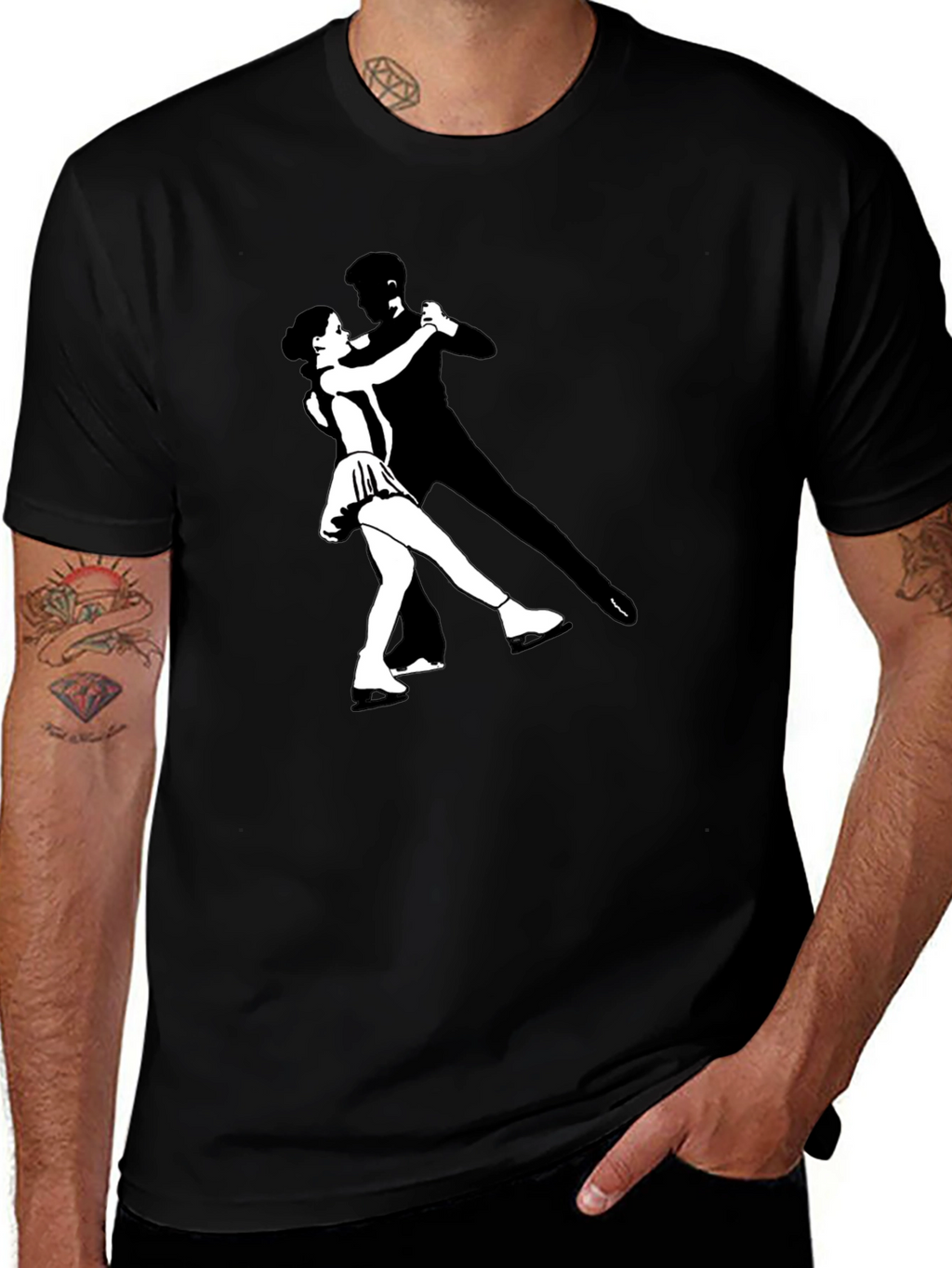 Dancing Duo Black T-Shirt