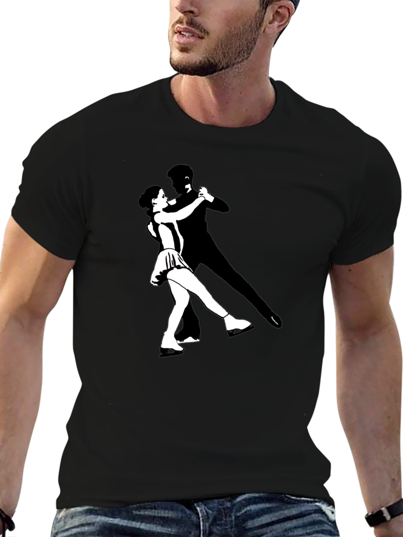 Dancing Duo Black T-Shirt