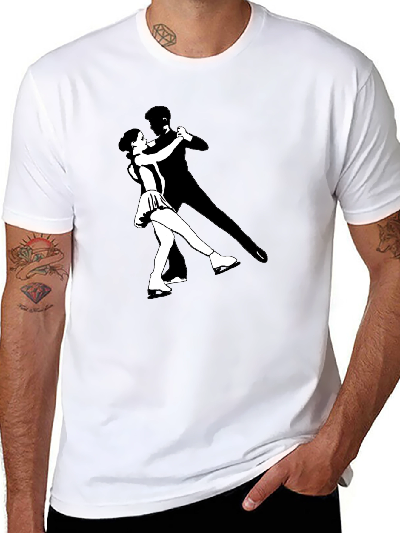 Dancing Duo Black T-Shirt