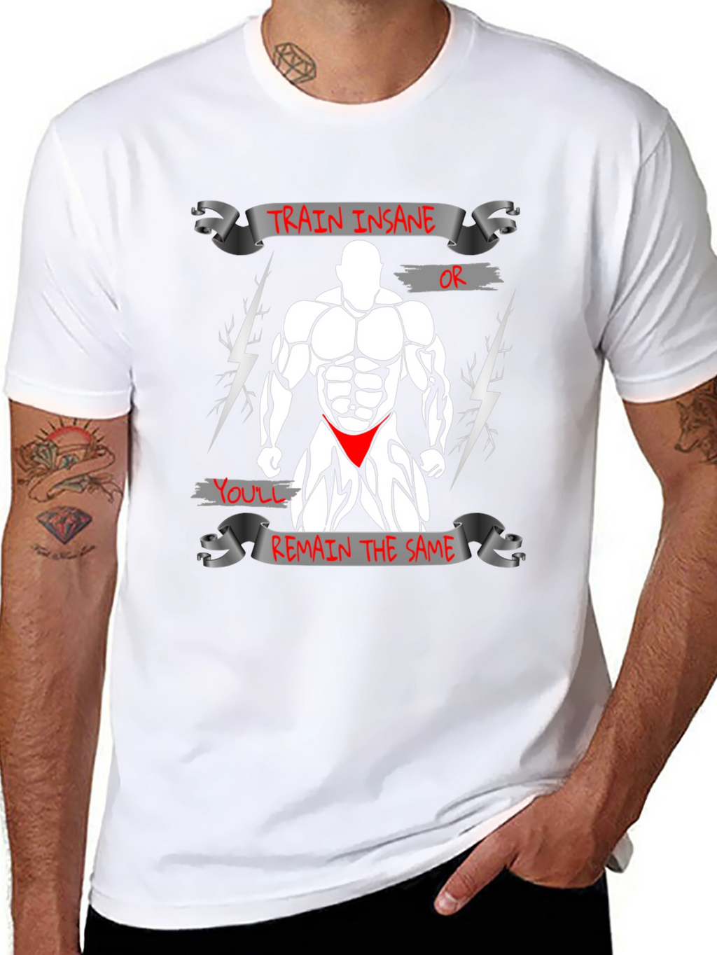 Train Insane Bodybuilding T-Shirt