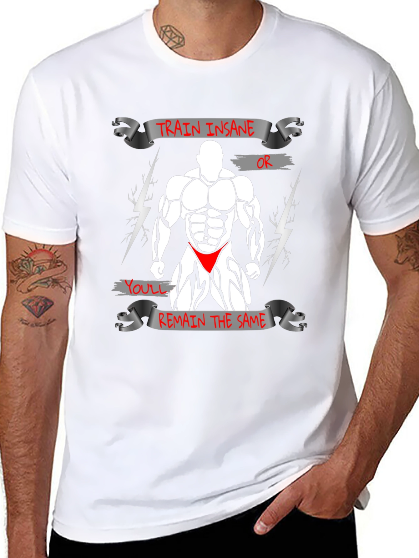 Train Insane Bodybuilding T-Shirt