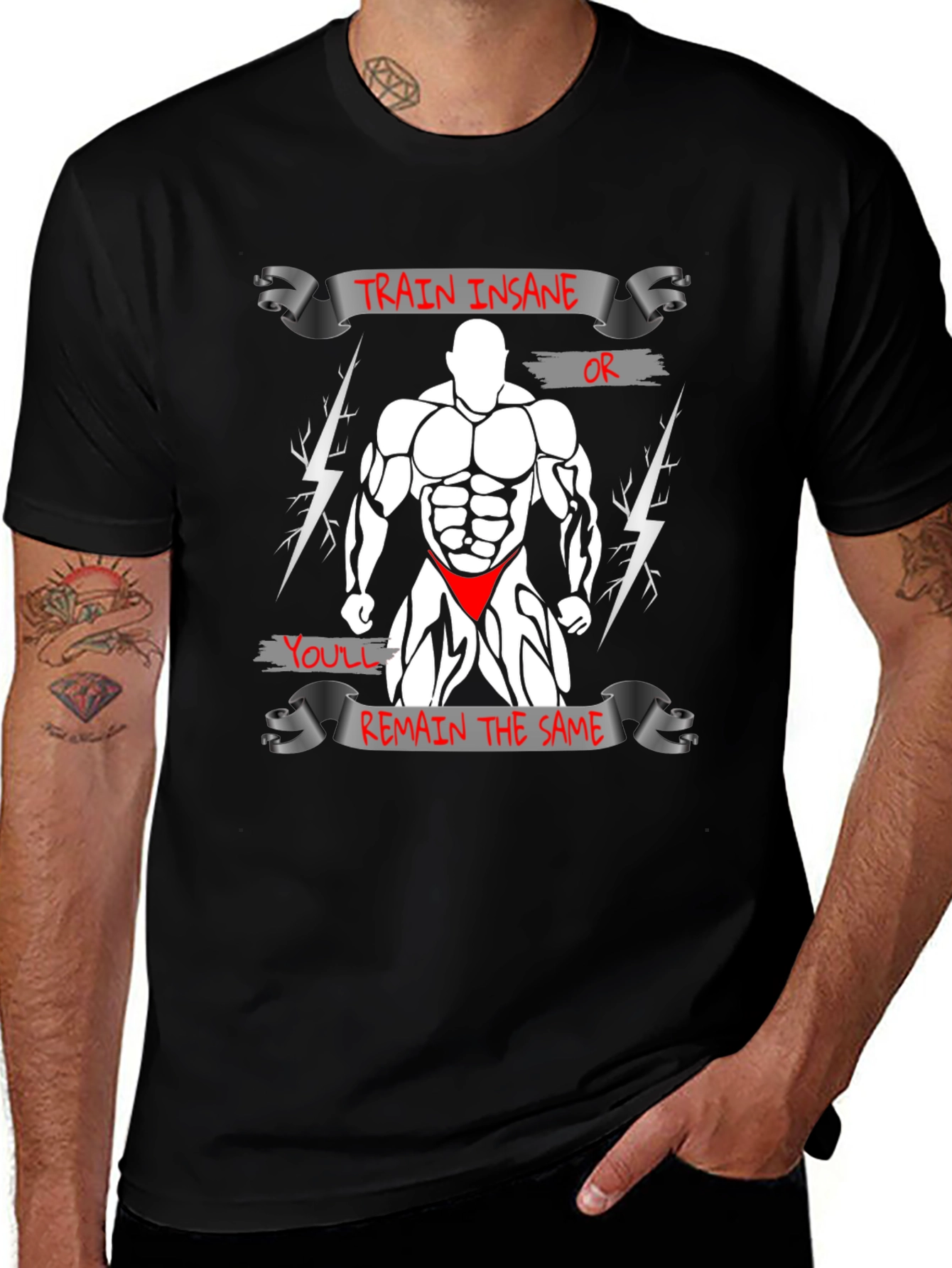 Train Insane Bodybuilding T-Shirt