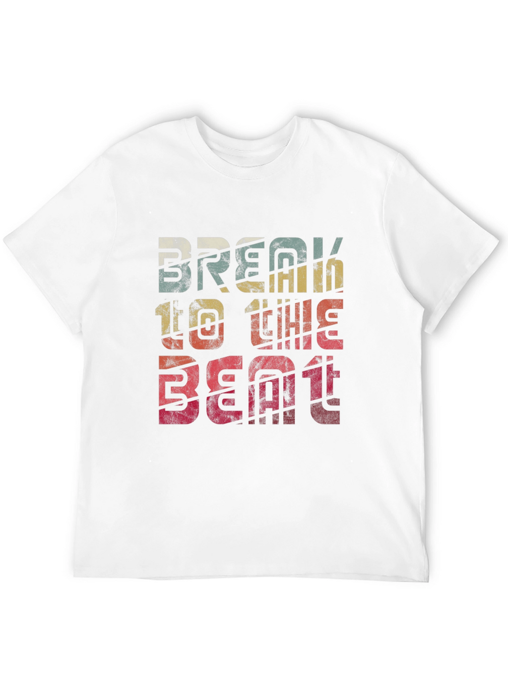Retro Break To The Beat Graphic Tee - Black