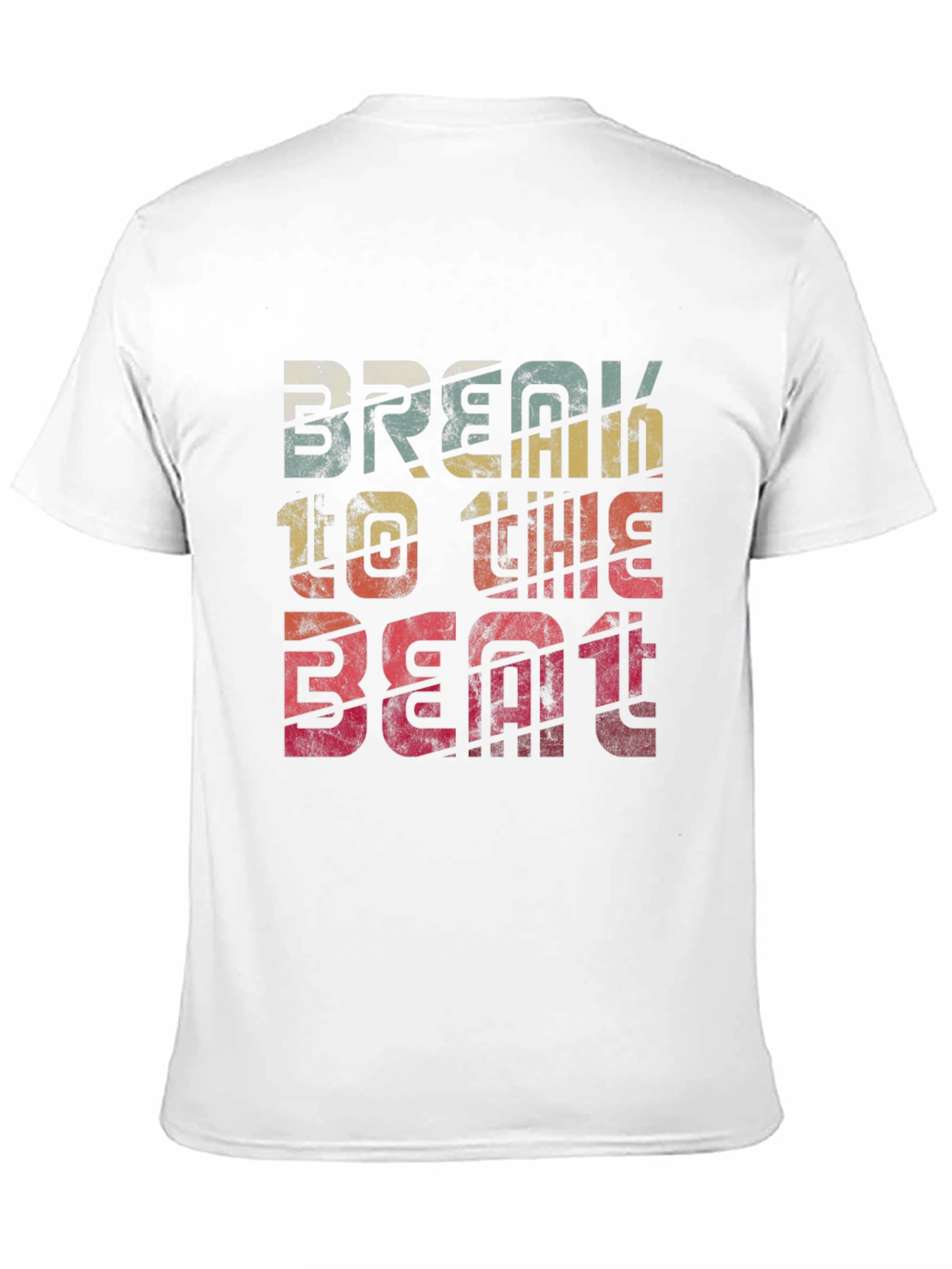 Retro Break To The Beat Graphic Tee - Black