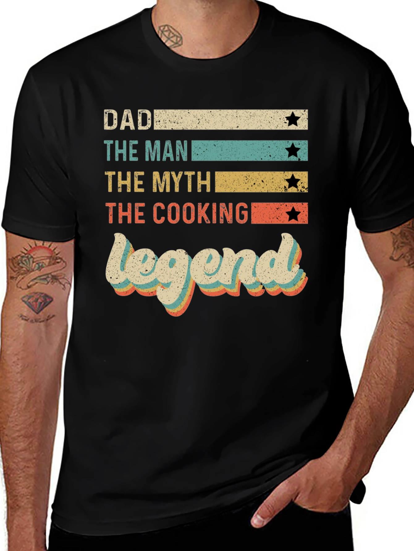 Dad Cooking Legend Retro Graphic Tee