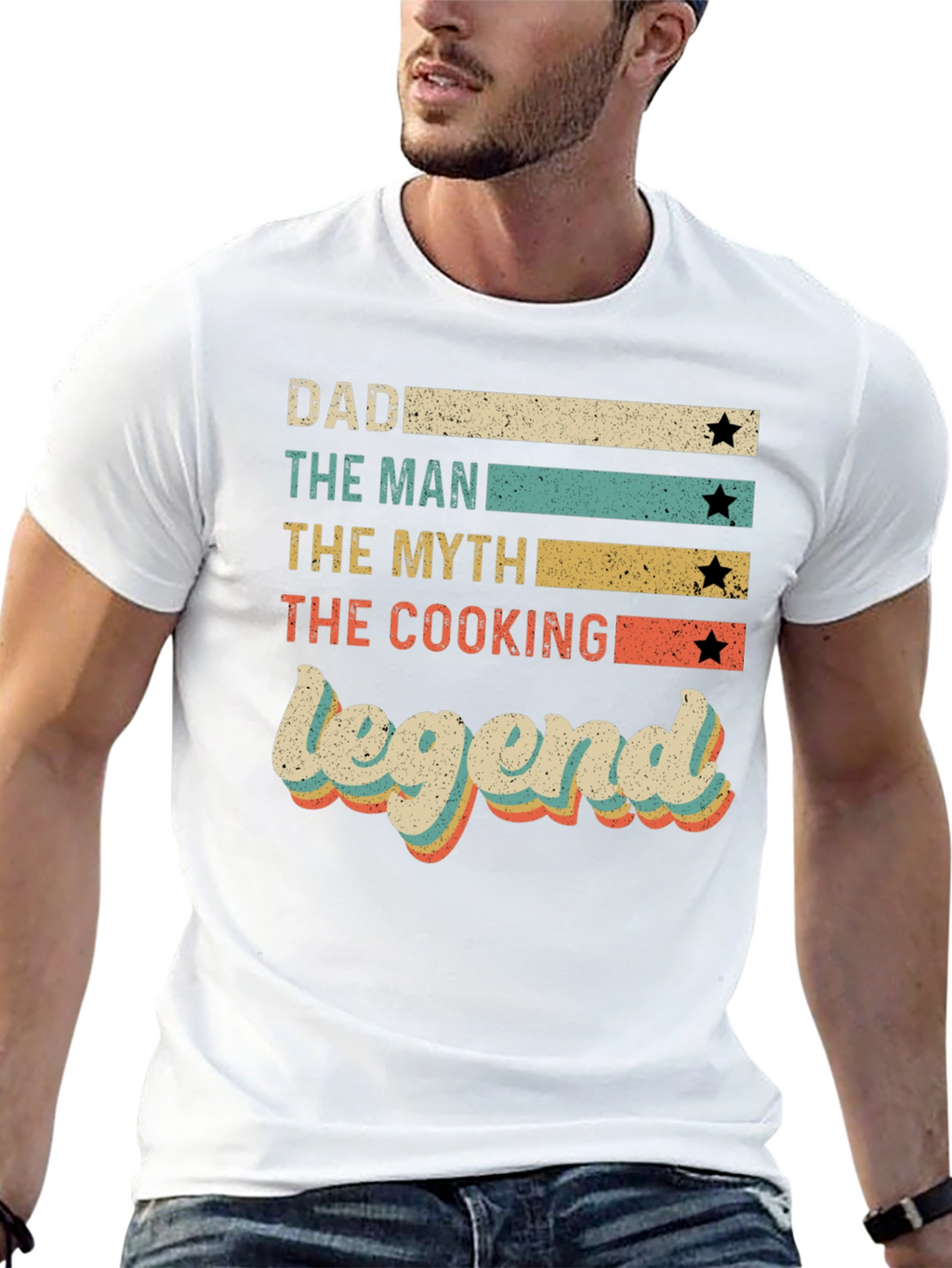 Dad Cooking Legend Retro Graphic Tee