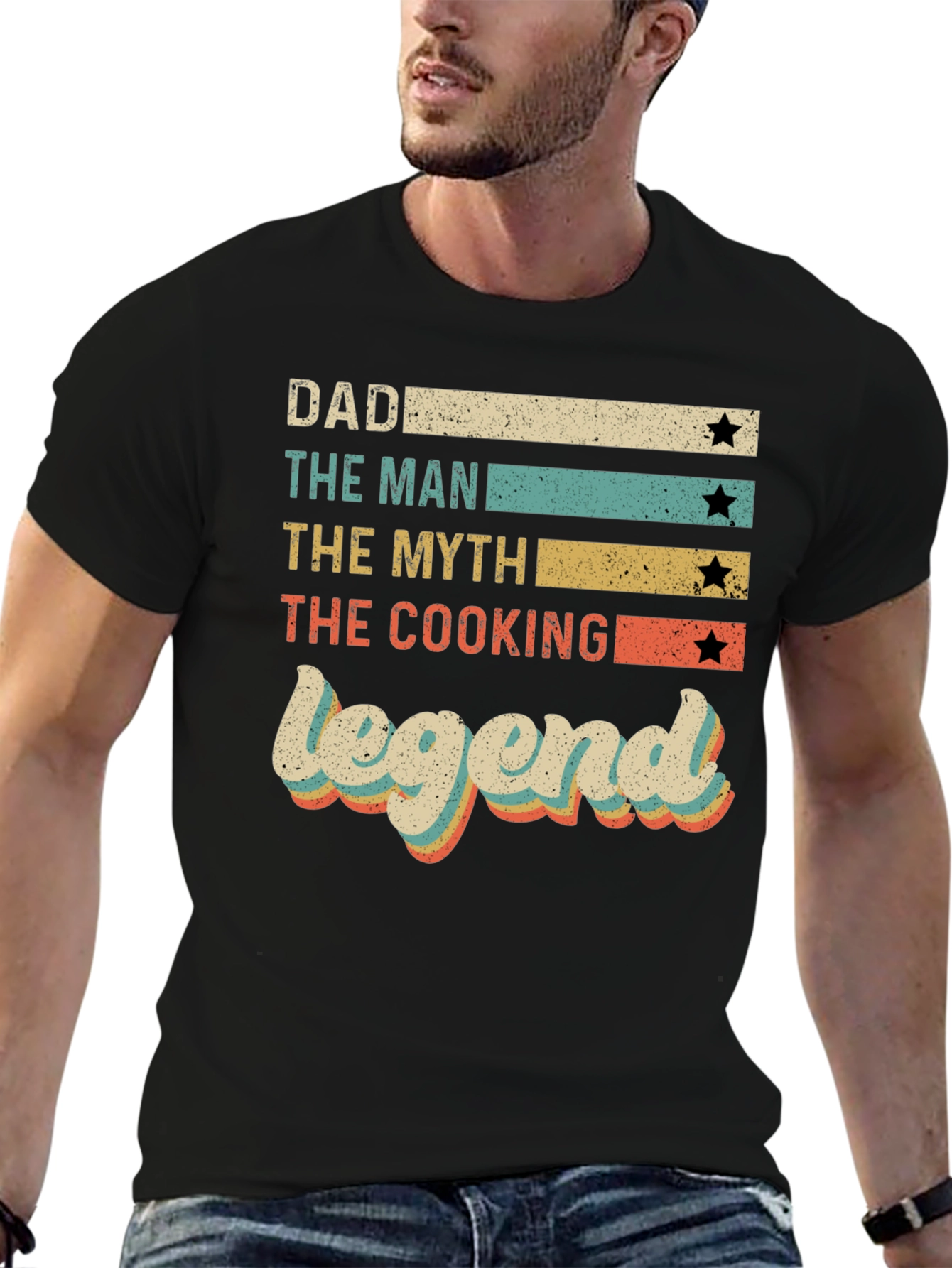 Dad Cooking Legend Retro Graphic Tee