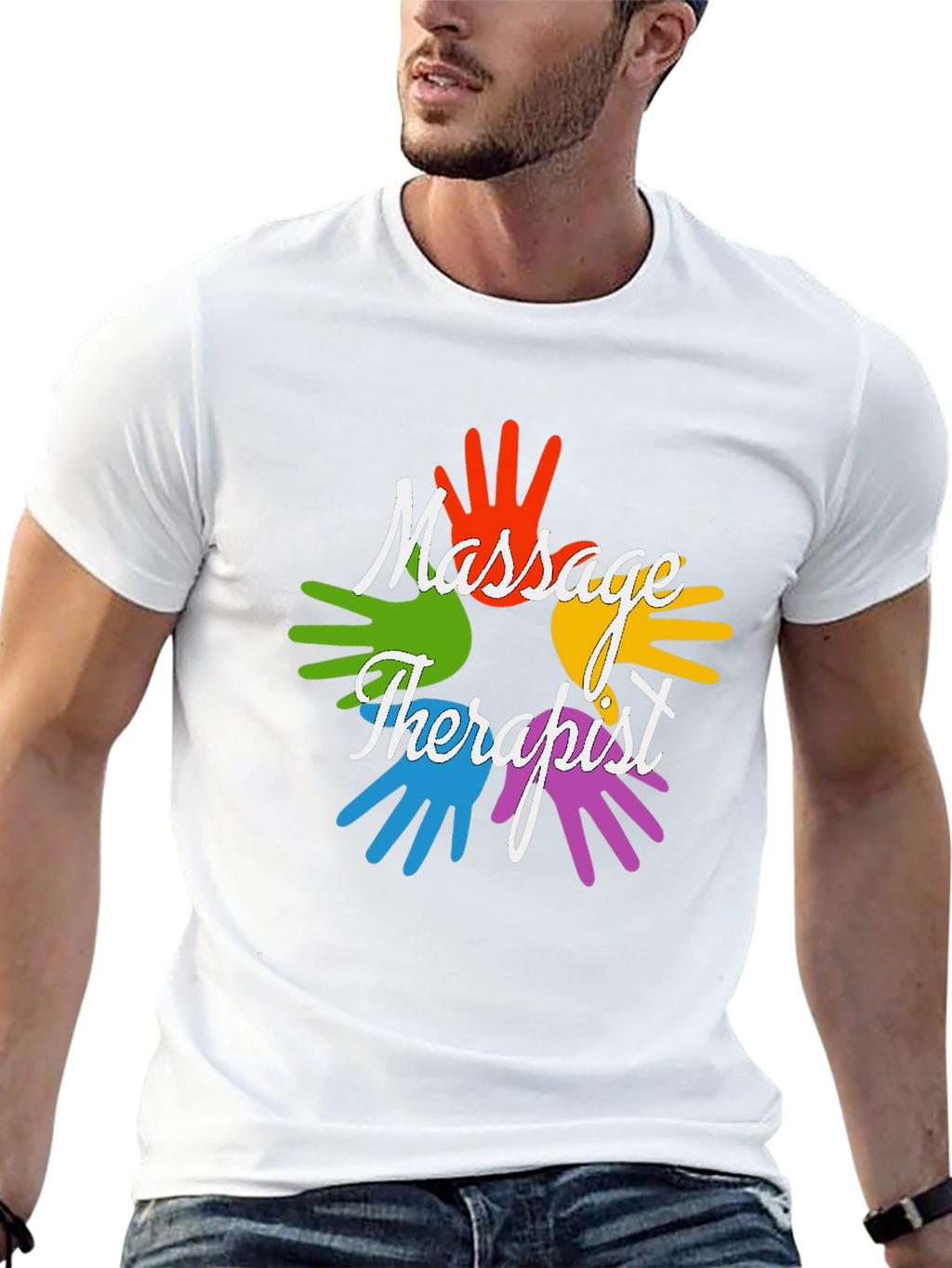 Massage Therapist Hands Graphic Tee