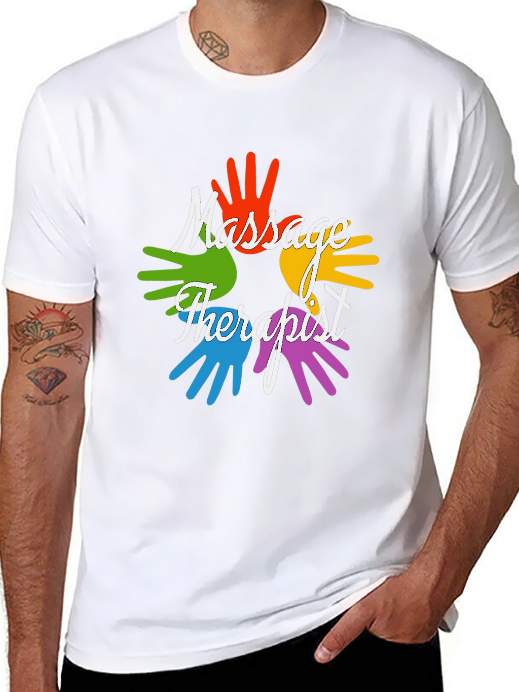 Massage Therapist Hands Graphic Tee