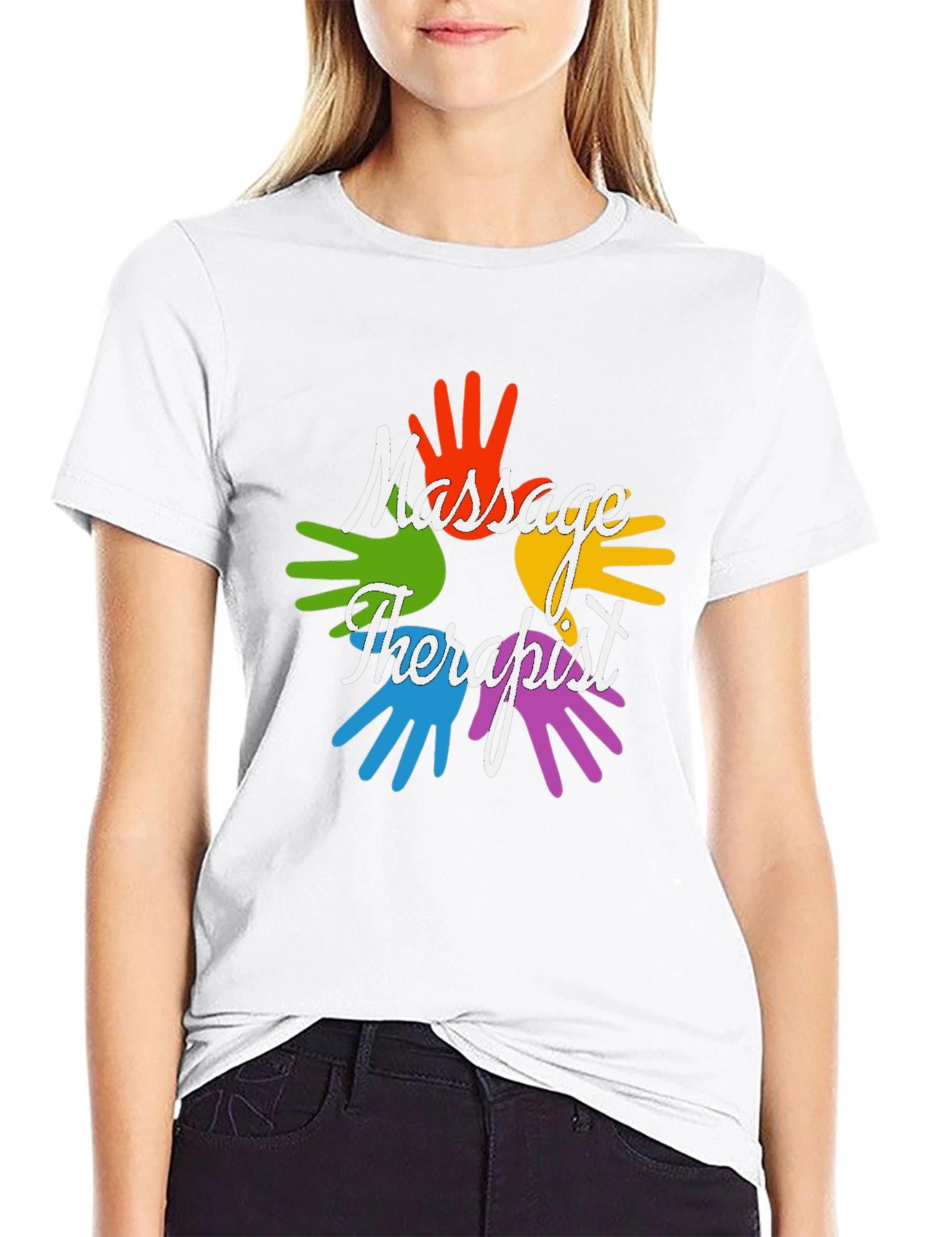 Massage Therapist Hands Graphic Tee