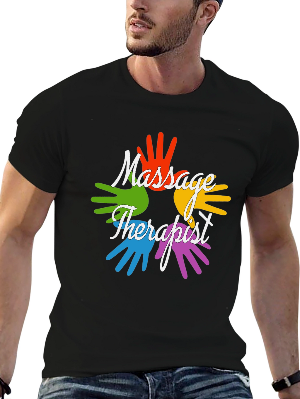 Massage Therapist Hands Graphic Tee
