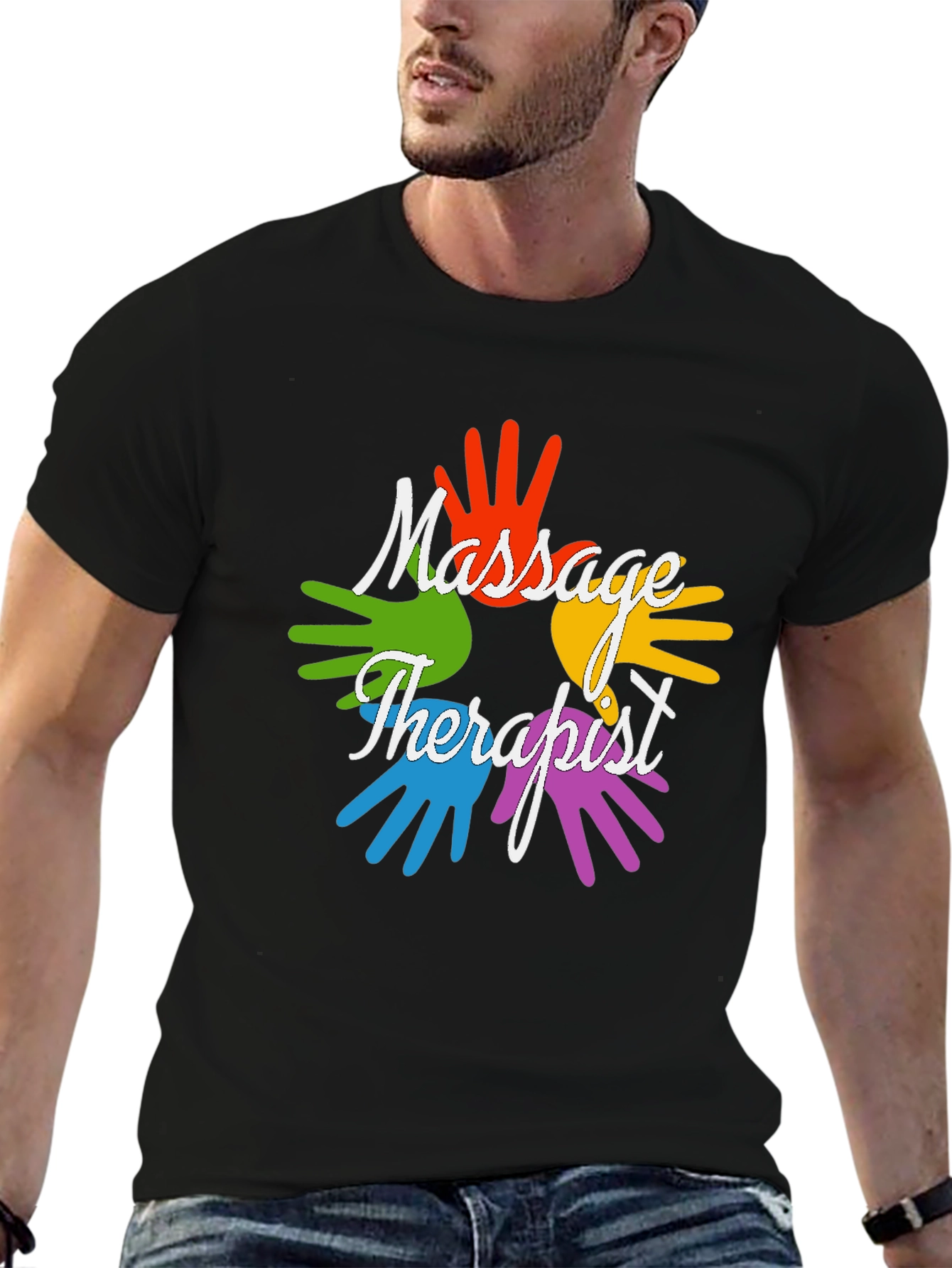 Massage Therapist Hands Graphic Tee