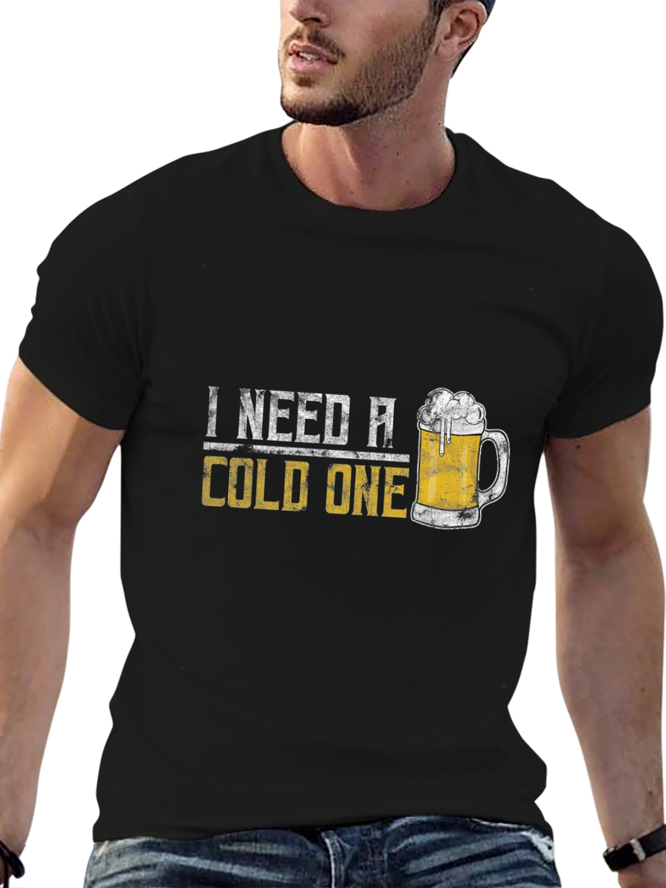 I Need A Cold One Graphic Tee - Beer Lover T-Shirt