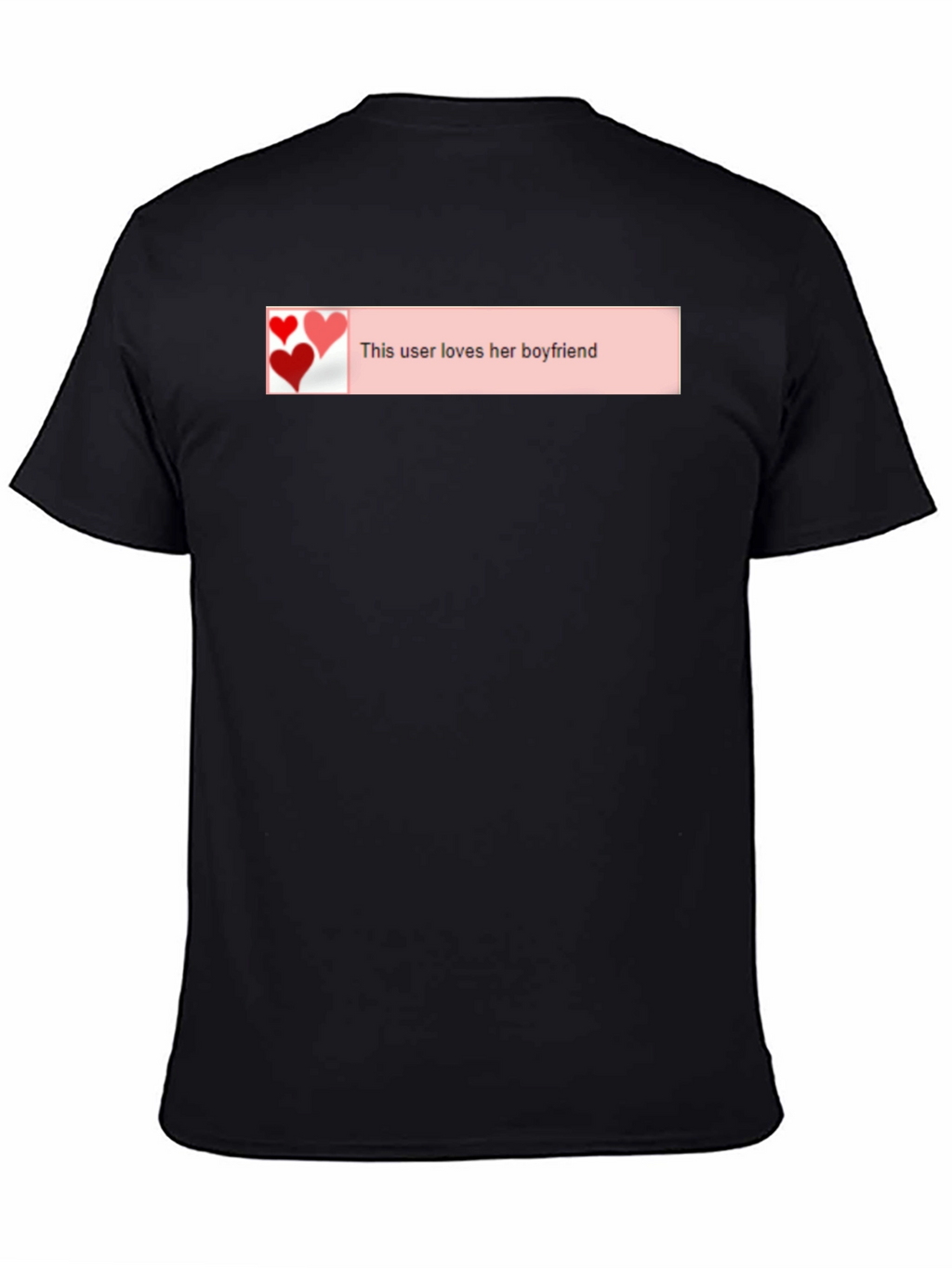 Loves Her Boyfriend Black T-Shirt