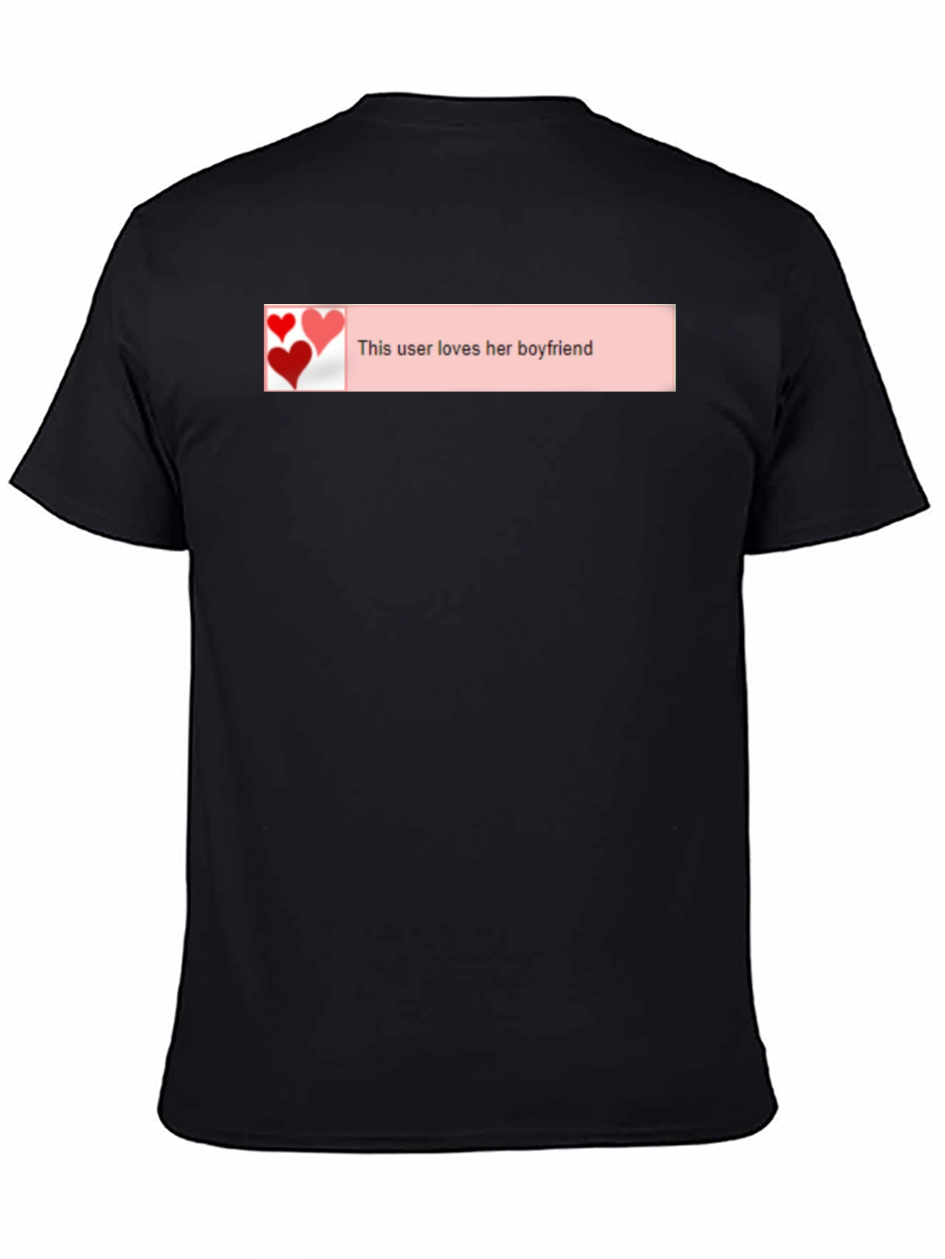 Loves Her Boyfriend Black T-Shirt