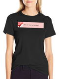 Loves Her Boyfriend Black T-Shirt