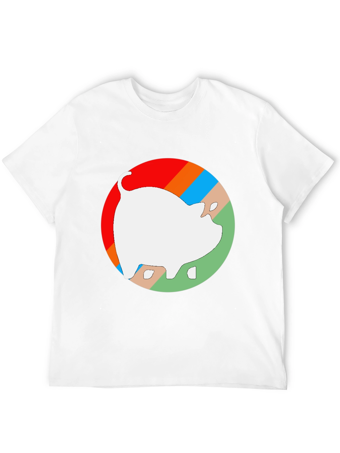 Retro Pig Graphic Tee - Unisex Black Cotton T-Shirt