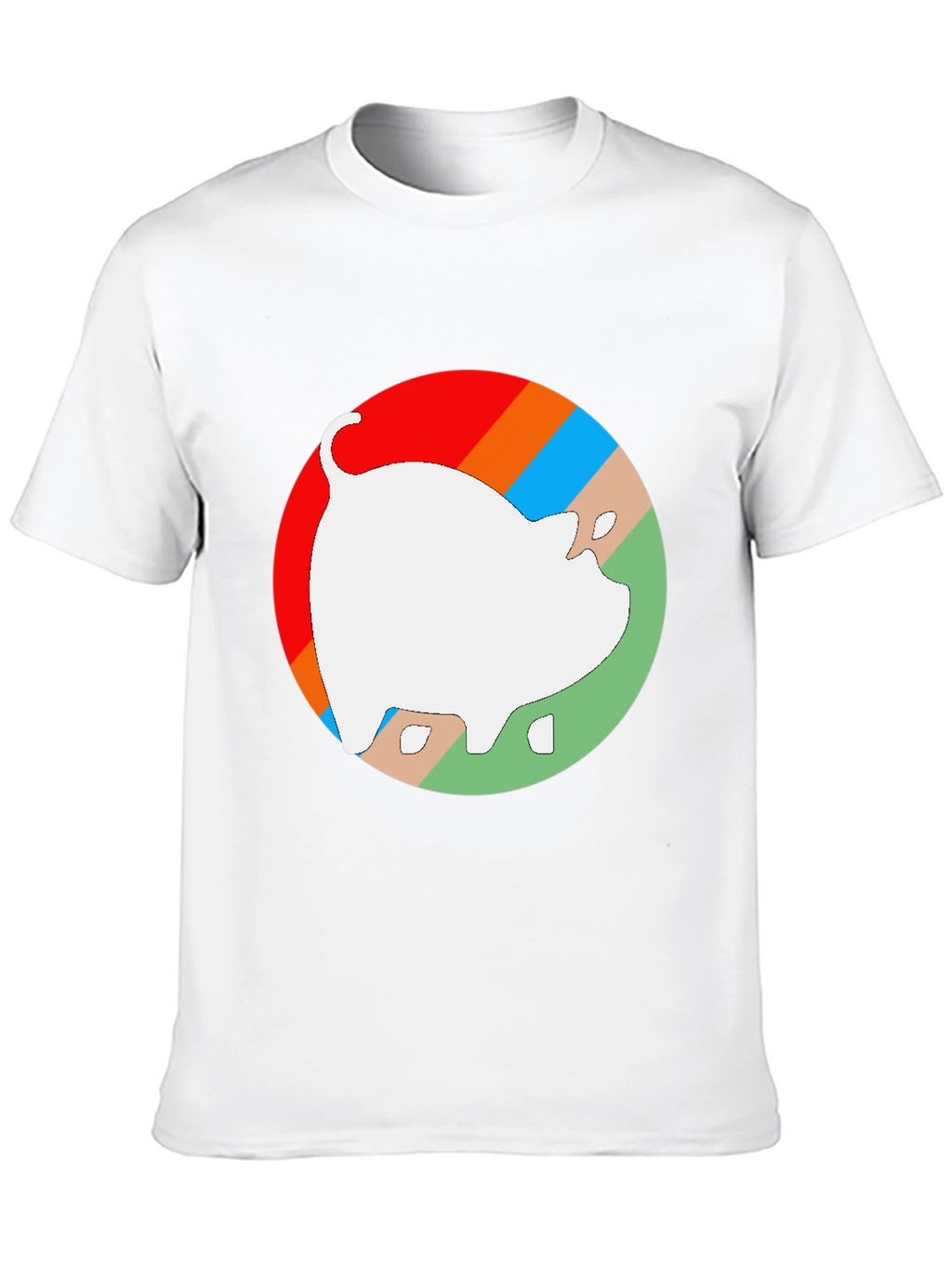 Retro Pig Graphic Tee - Unisex Black Cotton T-Shirt