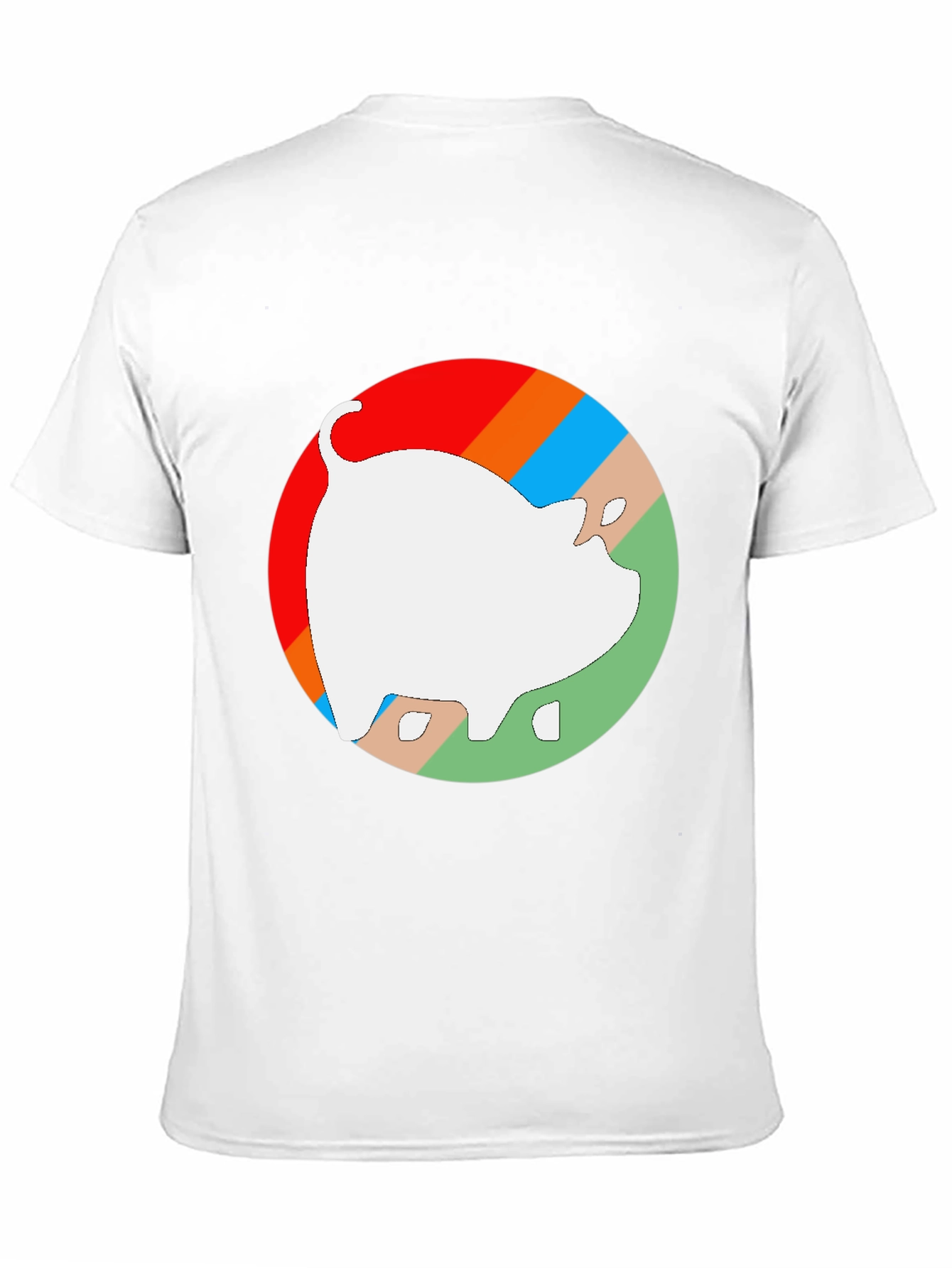Retro Pig Graphic Tee - Unisex Black Cotton T-Shirt
