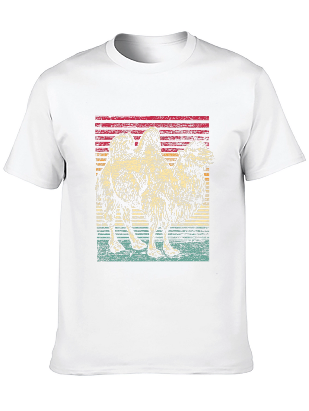 Retro Camel Graphic Tee - Unisex Black T-Shirt