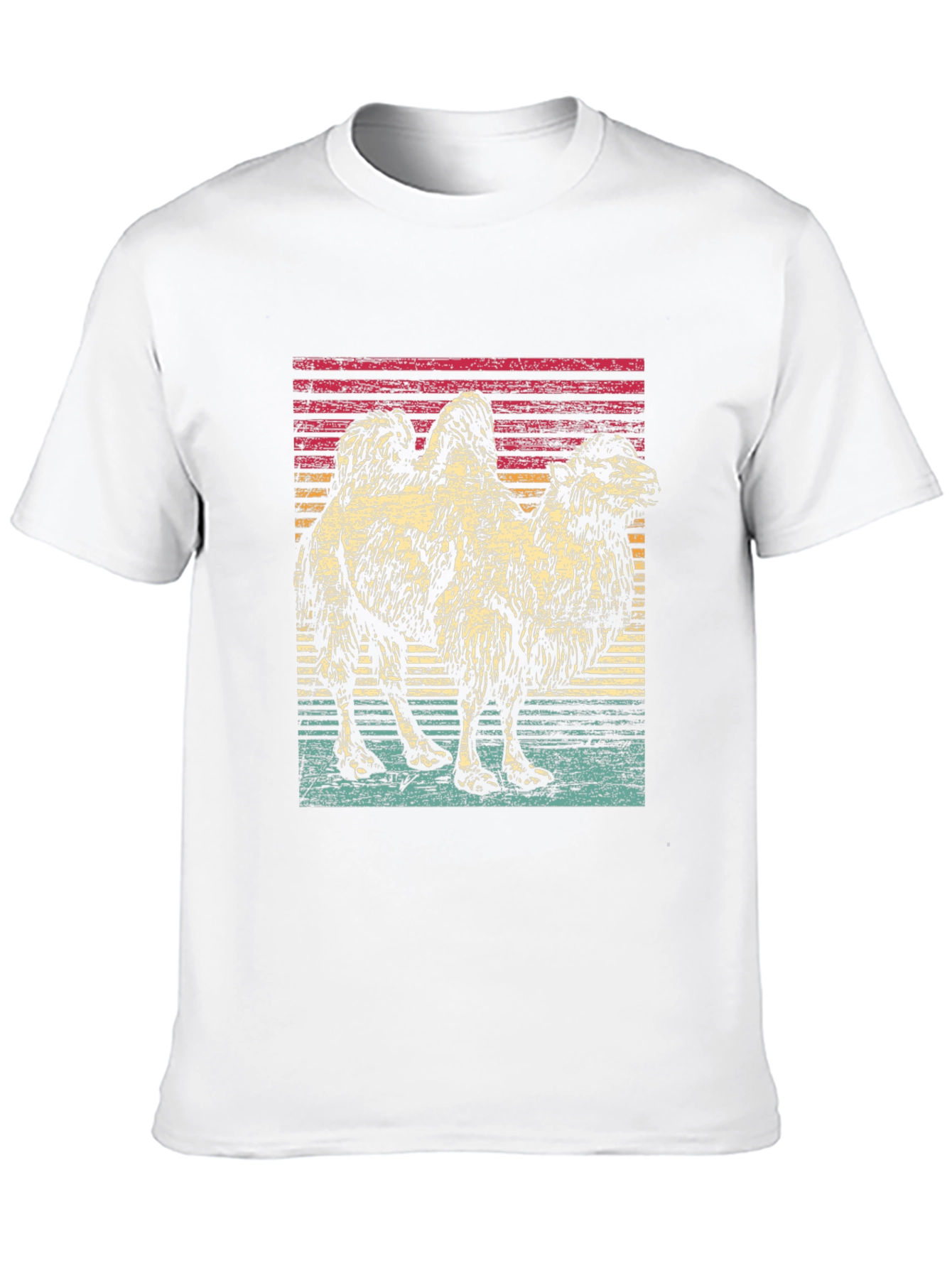 Retro Camel Graphic Tee - Unisex Black T-Shirt