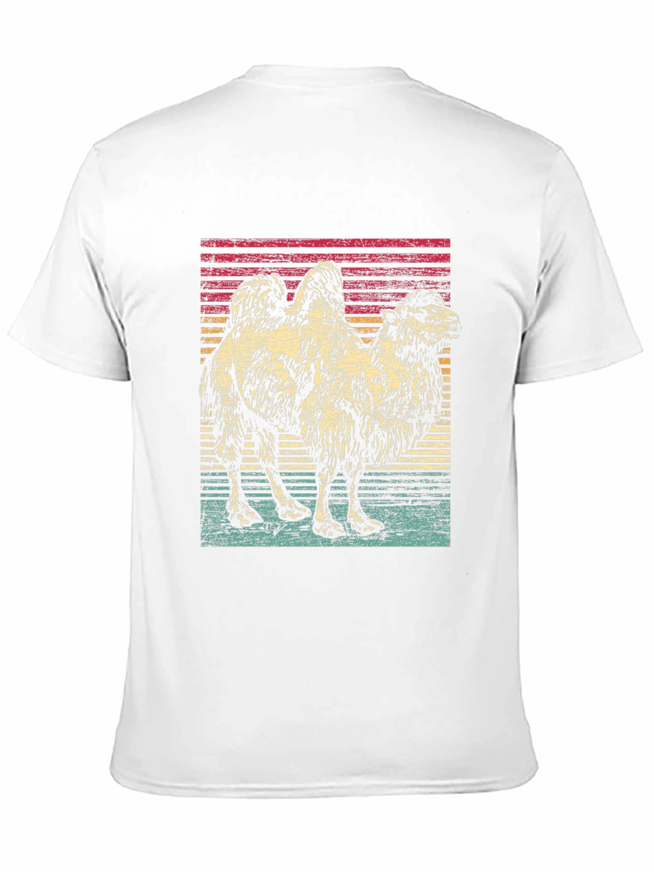 Retro Camel Graphic Tee - Unisex Black T-Shirt