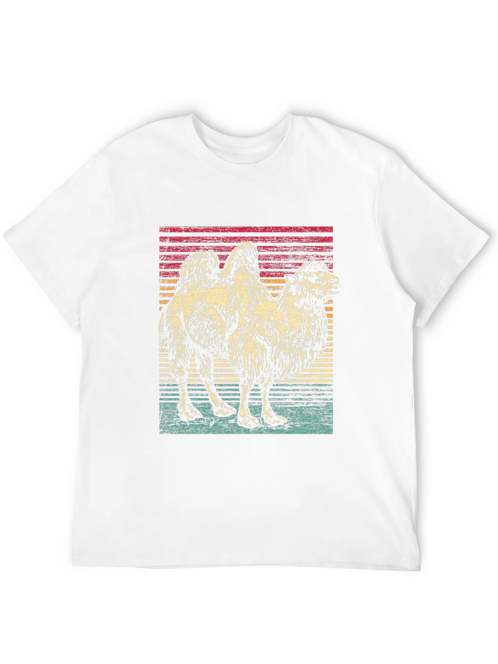 Retro Camel Graphic Tee - Unisex Black T-Shirt