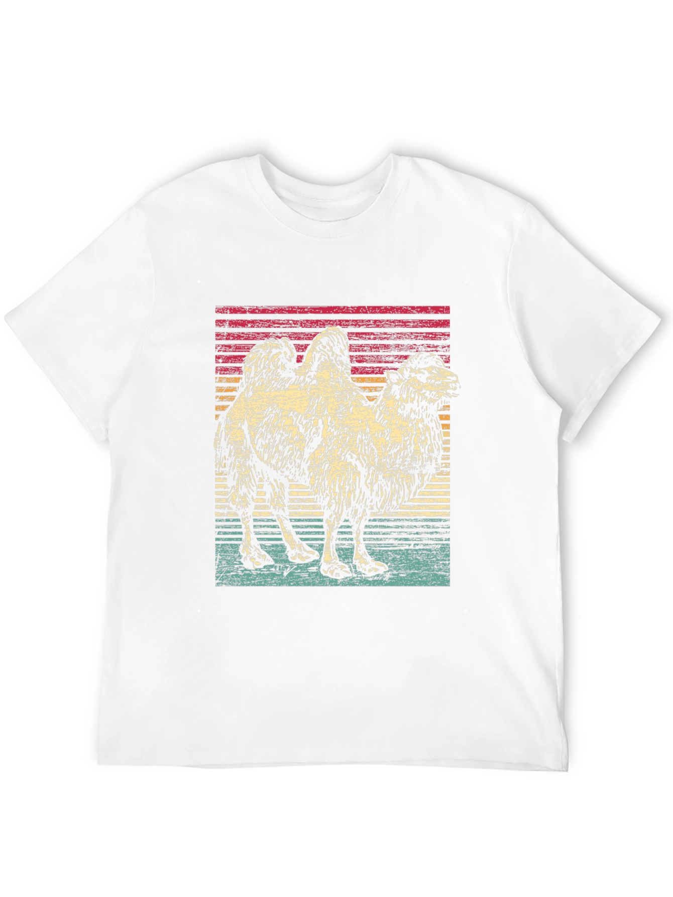 Retro Camel Graphic Tee - Unisex Black T-Shirt