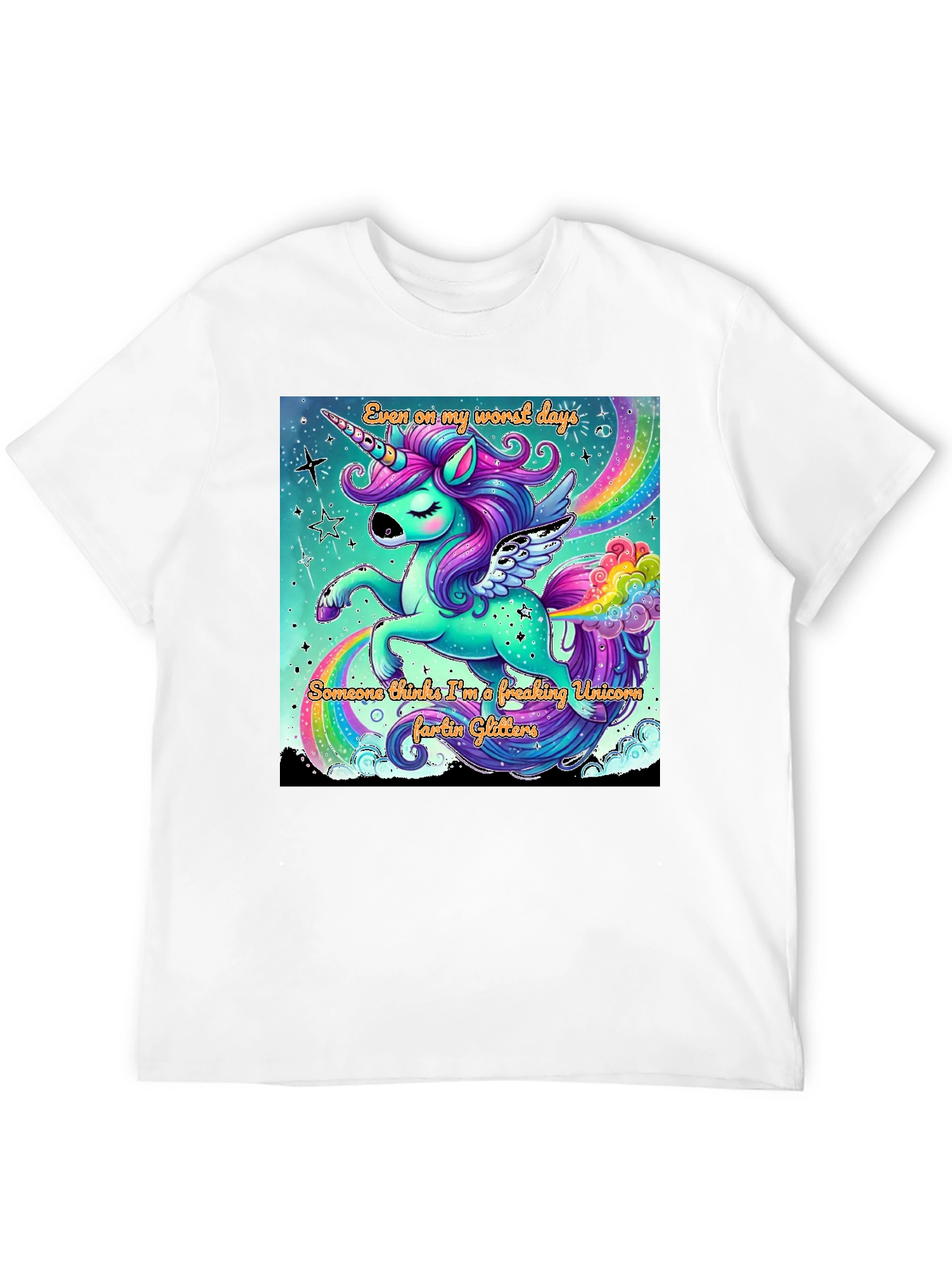 Unicorn Glitter Farts Graphic Tee