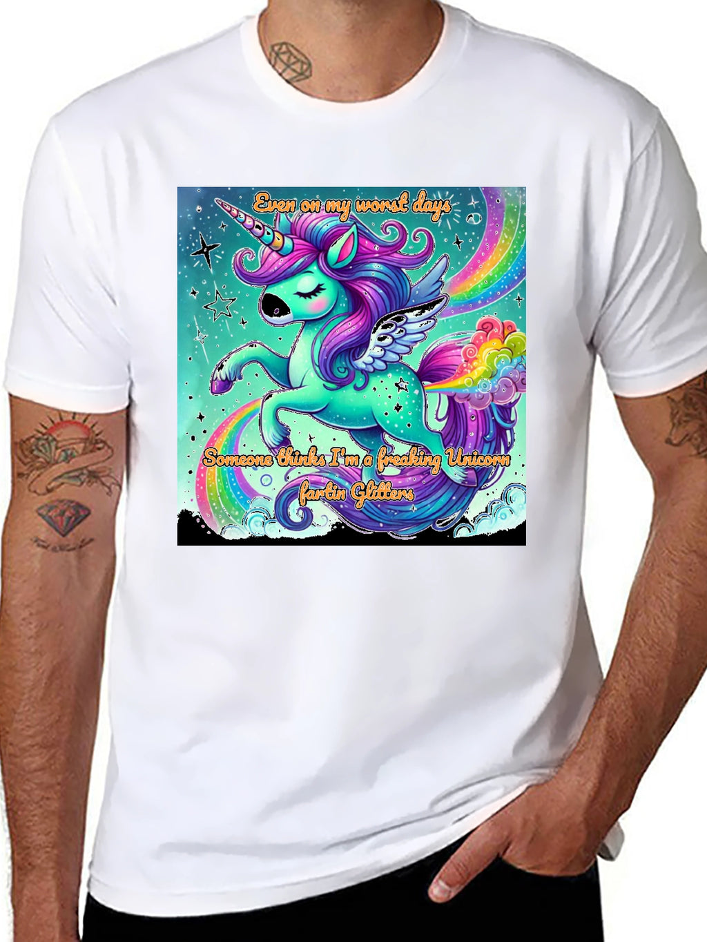 Unicorn Glitter Farts Graphic Tee