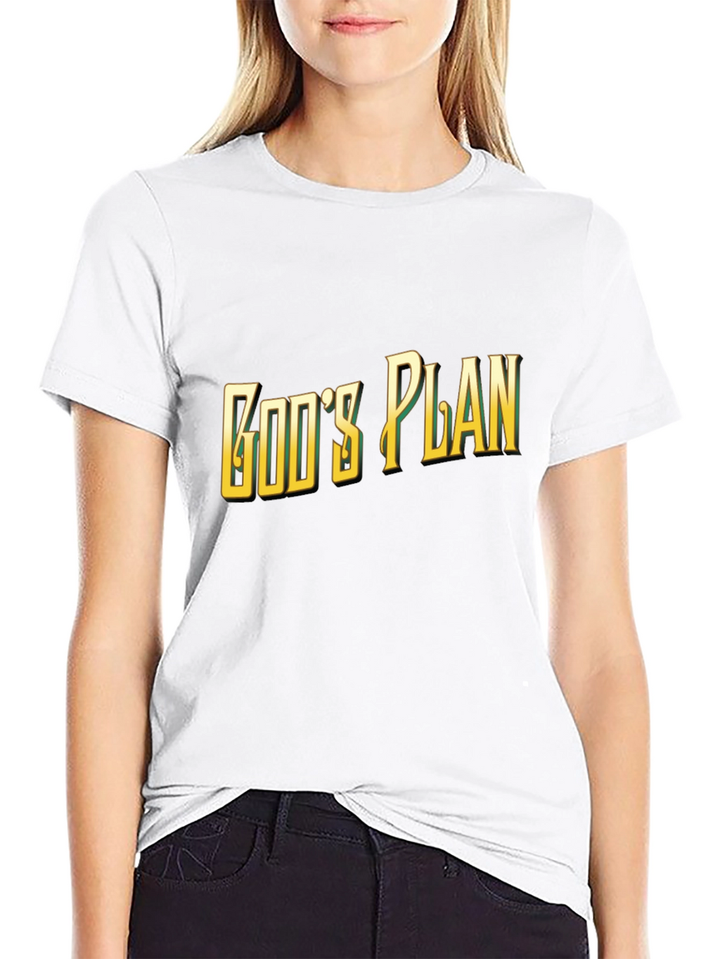 Gods Plan Graphic Tee - Stylish Black T-Shirt