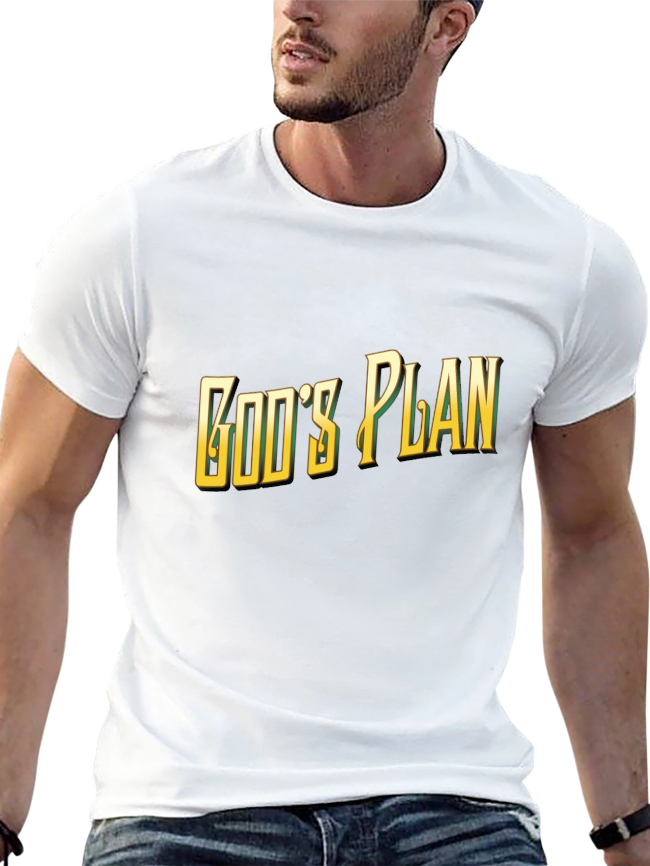 Gods Plan Graphic Tee - Stylish Black T-Shirt