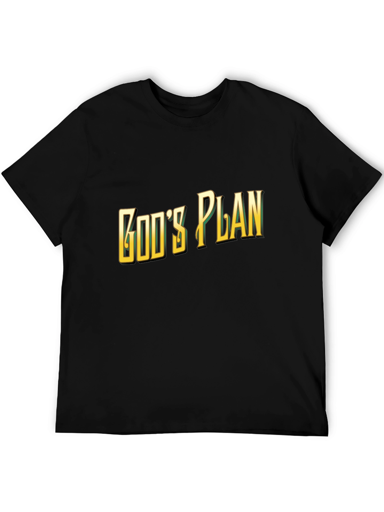 Gods Plan Graphic Tee - Stylish Black T-Shirt