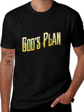 Gods Plan Graphic Tee - Stylish Black T-Shirt
