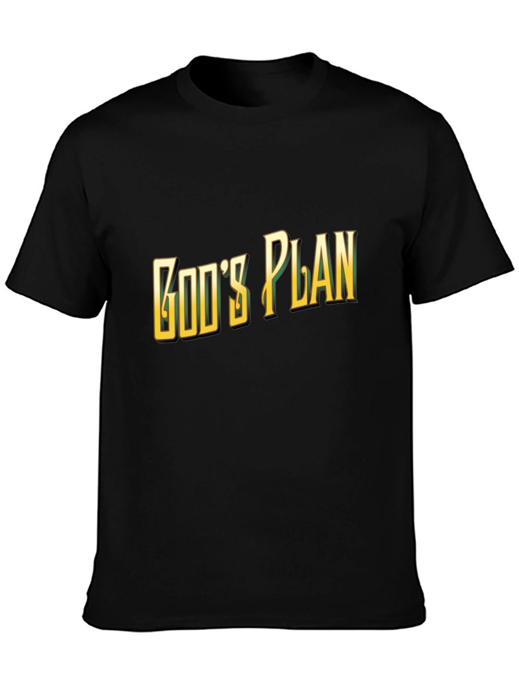 Gods Plan Graphic Tee - Stylish Black T-Shirt