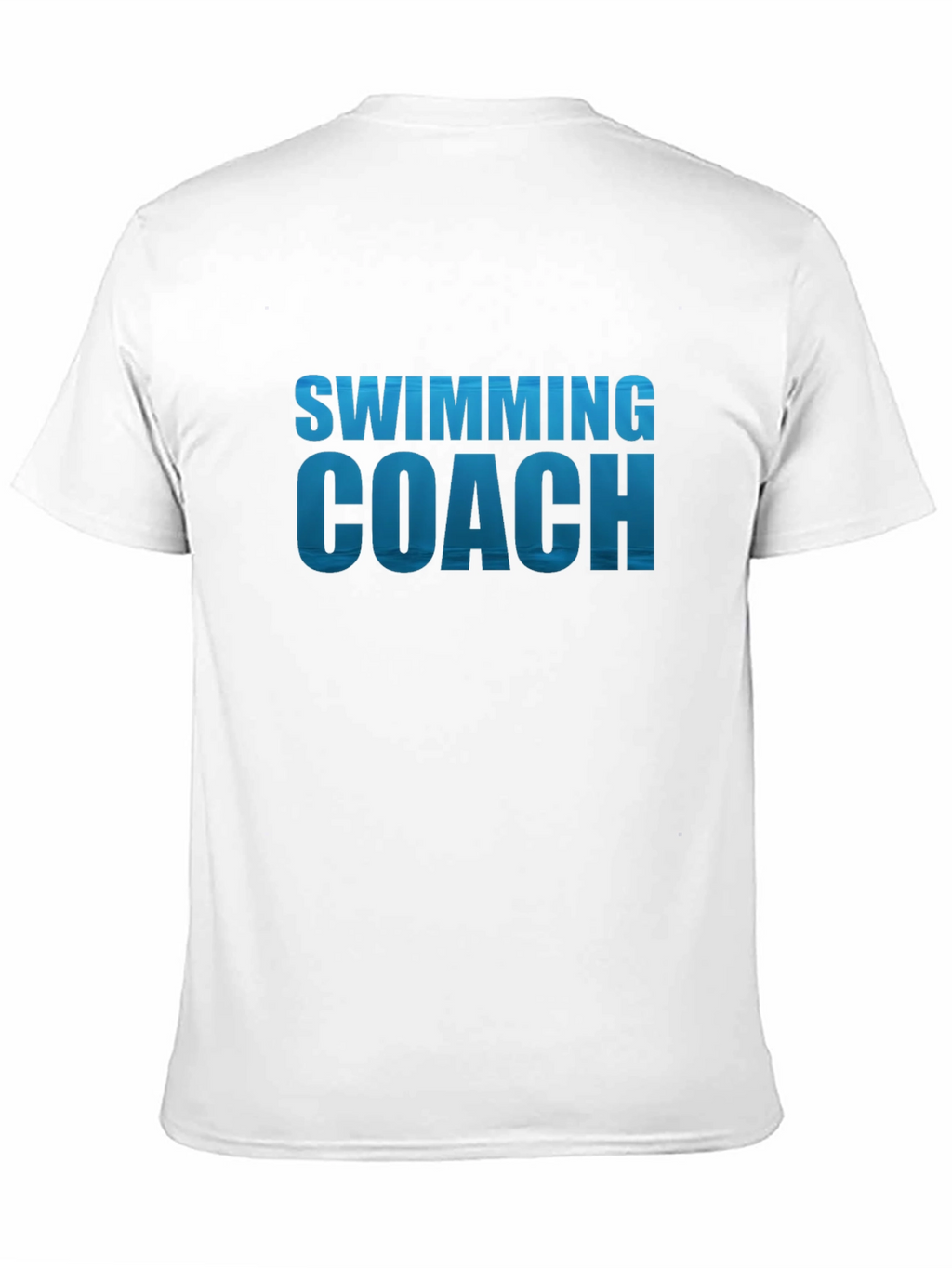 Swimming Coach T-Shirt - Black Cotton Tee