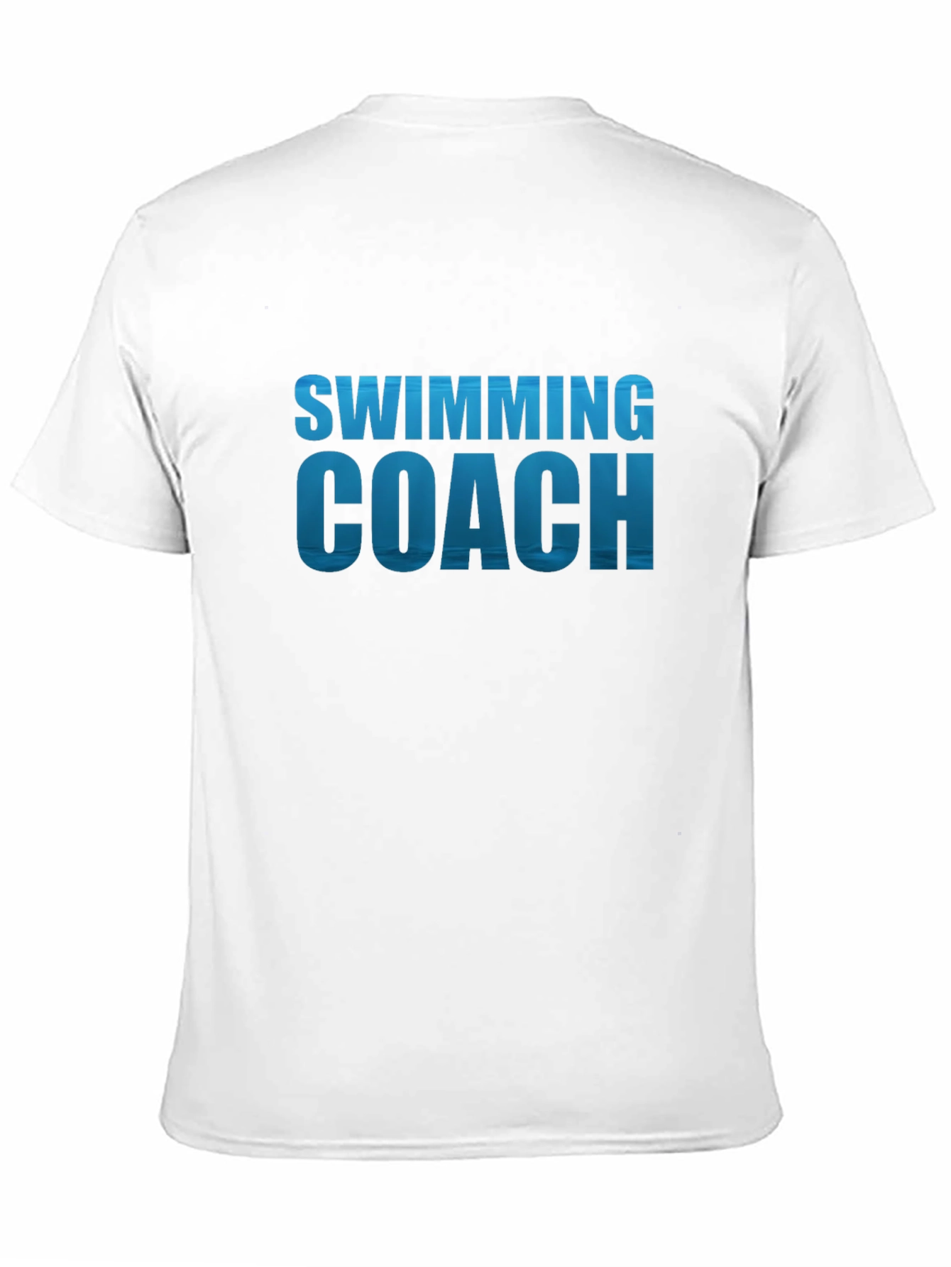 Swimming Coach T-Shirt - Black Cotton Tee