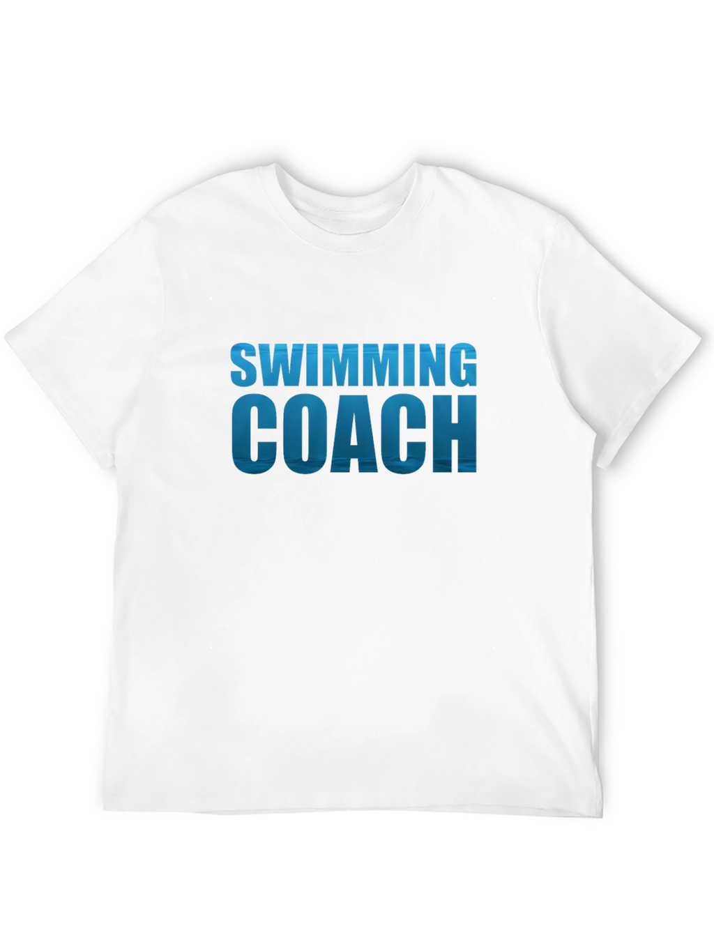 Swimming Coach T-Shirt - Black Cotton Tee