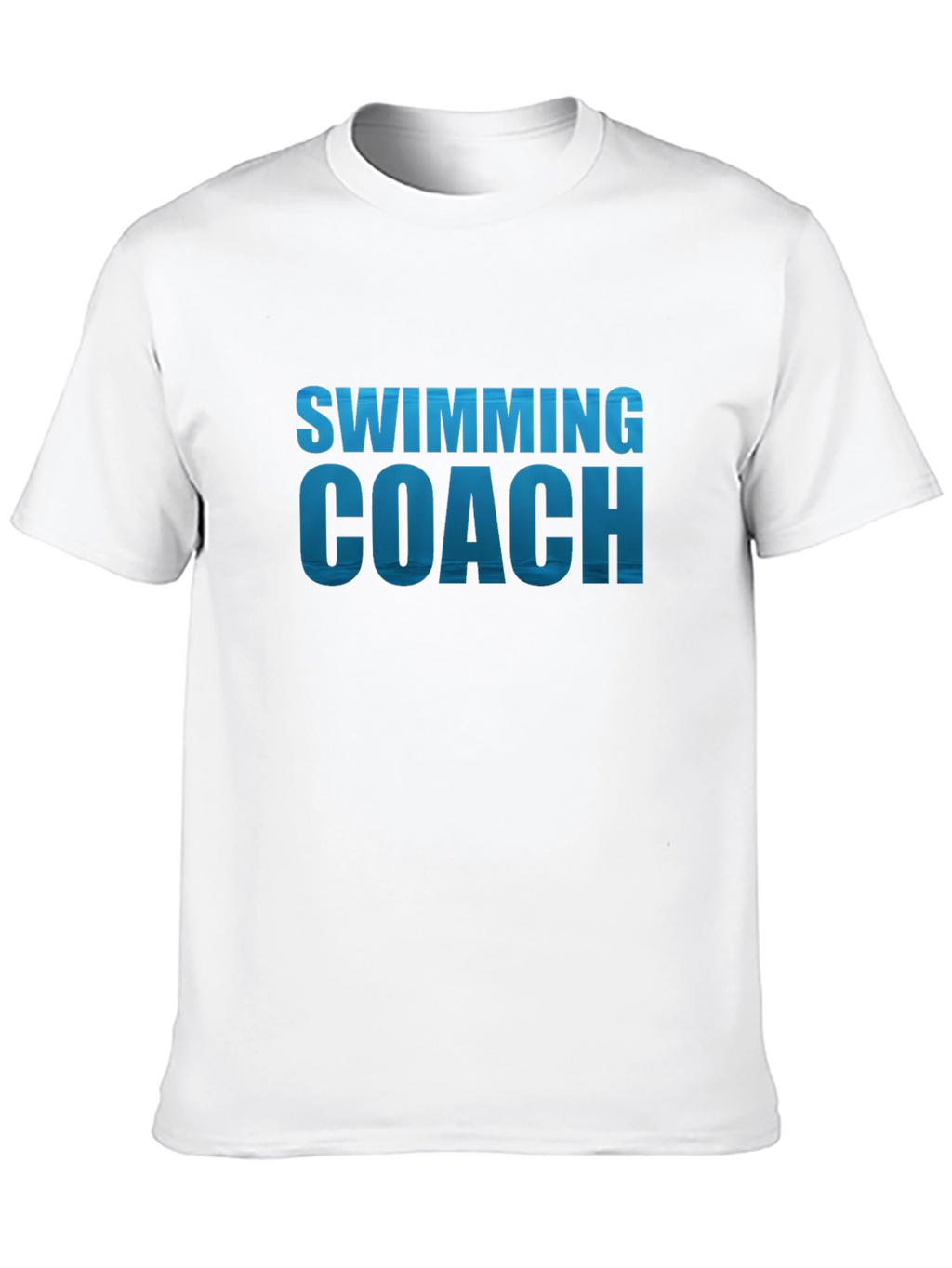 Swimming Coach T-Shirt - Black Cotton Tee