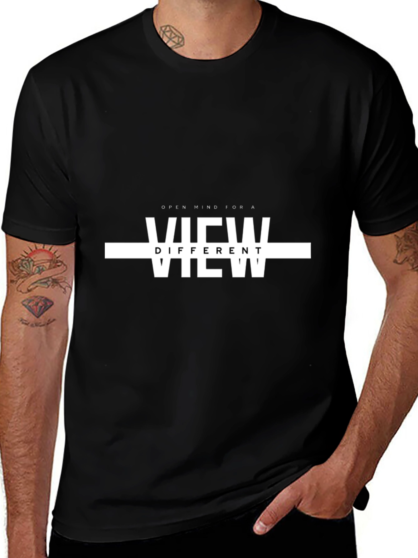 Open Mind Graphic Tee - Modern Streetwear T-Shirt