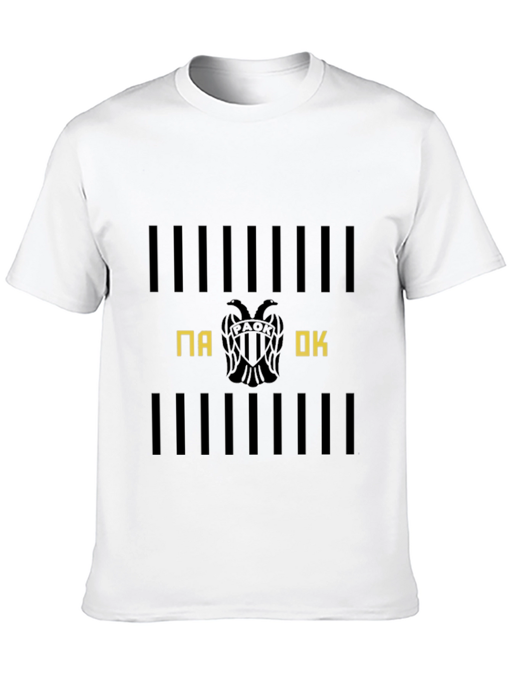PAOK Club T-Shirt Black Cotton