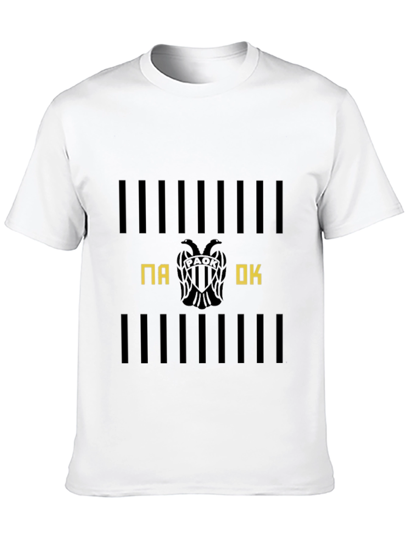 PAOK Club T-Shirt Black Cotton